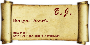 Borgos Jozefa névjegykártya